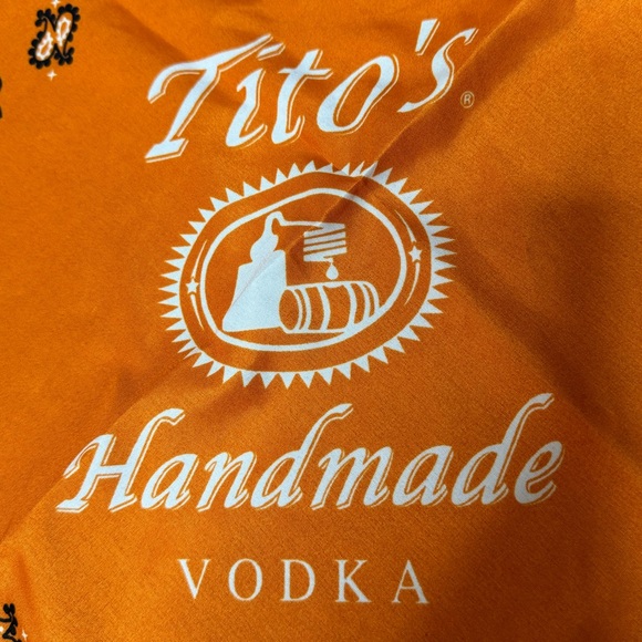 Tito’s Handmade Vodka Bandana in Orange - Picture 3 of 4